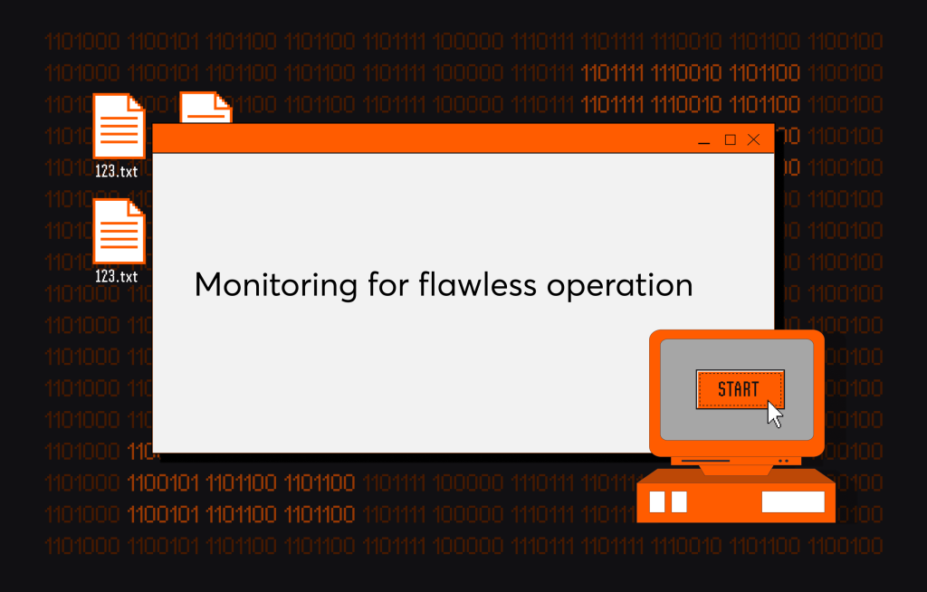 monitoring for flawless operation