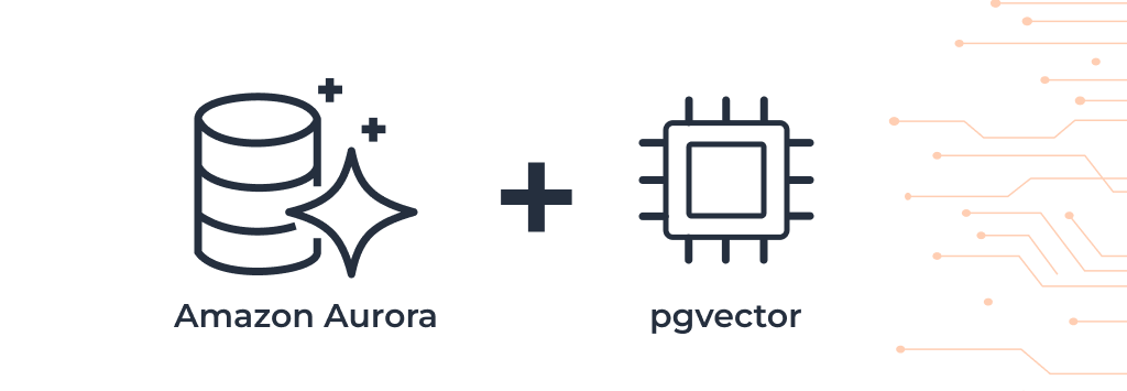 Amazon Aurora and pgvector Logos